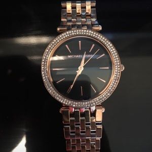 Authentic Michael Kors Gold and Black Face Watch